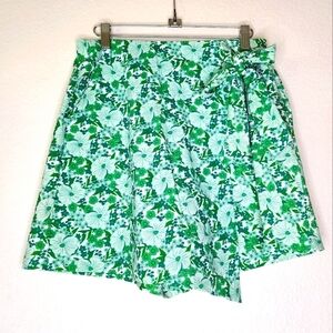 Jayebird Green Floral Golf Skort S